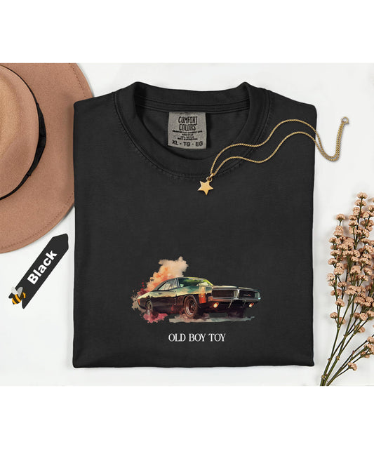 Old Boy Toy Classic Car t-shirt – Vintage Hot Rod Crewneck, Retro Car Enthusiast t-shirt, Classic Auto Lover Gift for Men