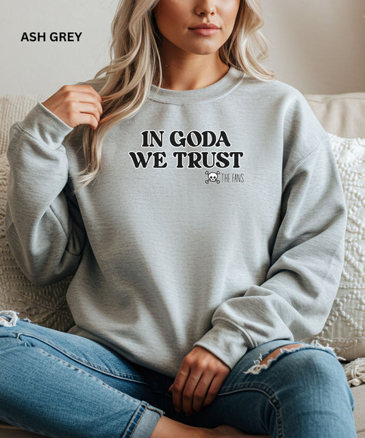 In Goda We Trust Crewneck manga Sweatshirt - Unisex Heavy Blend™