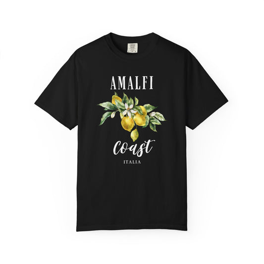 Amalfi Coast Lemon Shirt Comfort Colors® Tee, Retro Italy Aesthetic T-Shirt, Limoncello Summer Top, Coastal Granddaughter Gift,