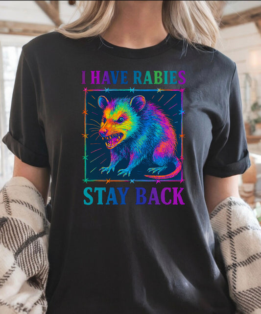 Vibrant Rabid Opossum T-Shirt, Funny Animal Tee, Unique Gift for Pet Lovers, Quirky Graphic Shirt, Halloween Costume Top