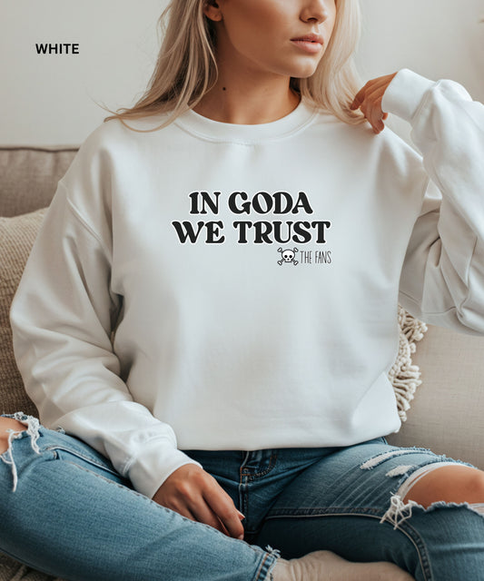 In Goda We Trust Crewneck manga Sweatshirt - Unisex Heavy Blend™