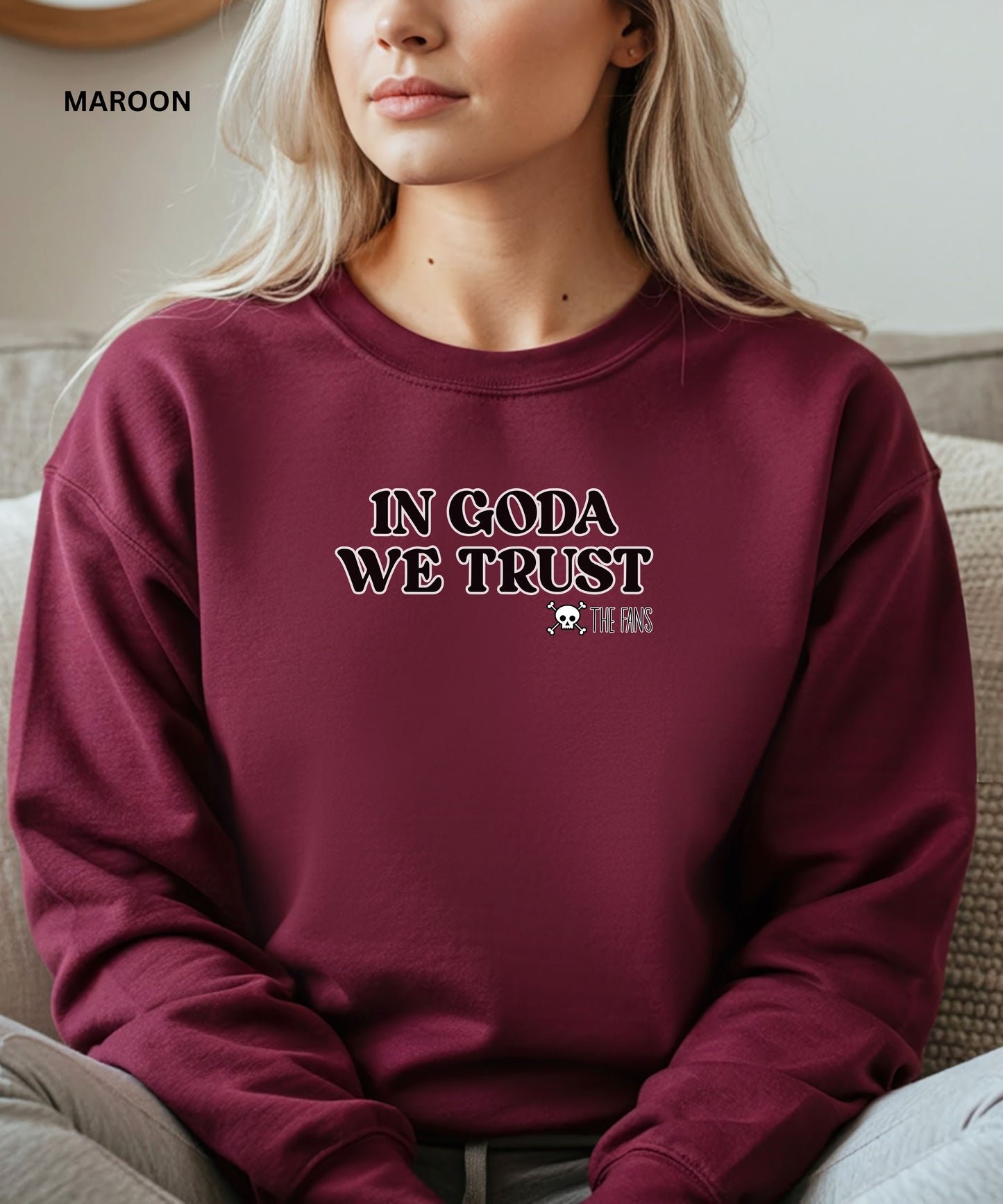 In Goda We Trust Crewneck manga Sweatshirt - Unisex Heavy Blend™