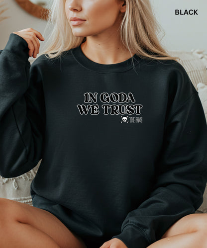 In Goda We Trust Crewneck manga Sweatshirt - Unisex Heavy Blend™