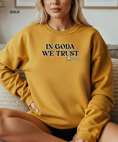 In Goda We Trust Crewneck manga Sweatshirt - Unisex Heavy Blend™