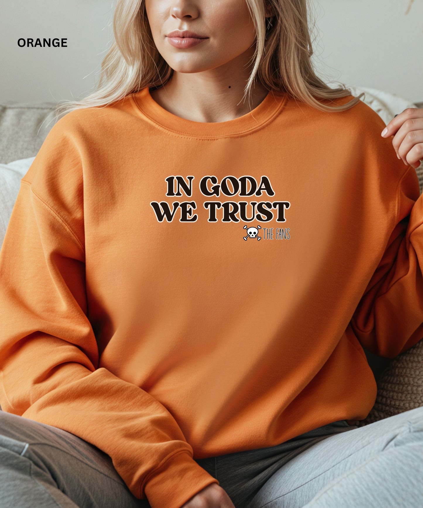 In Goda We Trust Crewneck manga Sweatshirt - Unisex Heavy Blend™