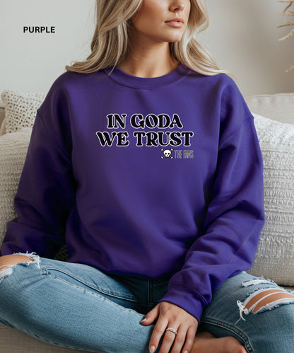 In Goda We Trust Crewneck manga Sweatshirt - Unisex Heavy Blend™