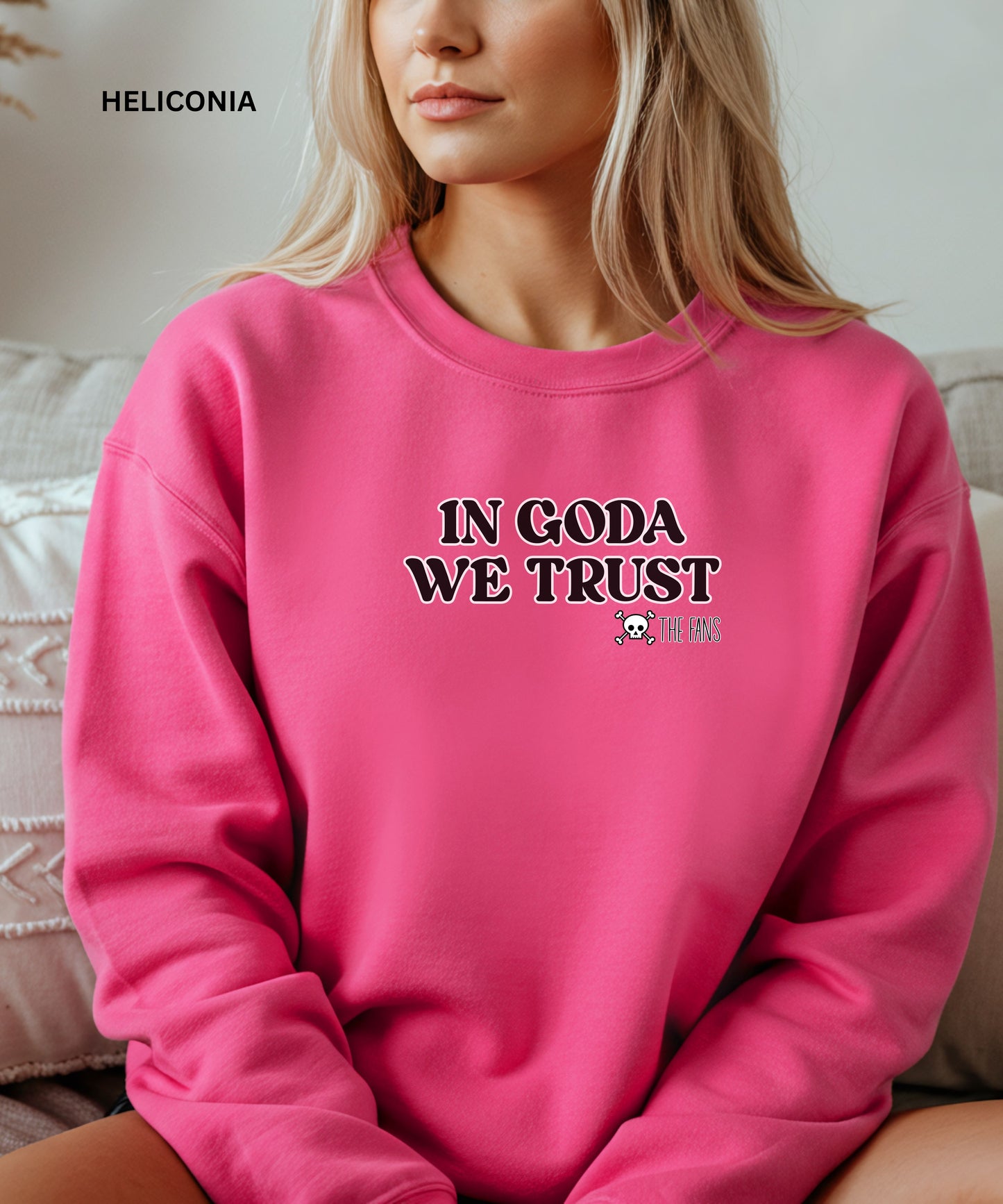 In Goda We Trust Crewneck manga Sweatshirt - Unisex Heavy Blend™