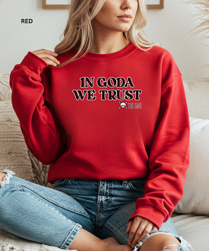 In Goda We Trust Crewneck manga Sweatshirt - Unisex Heavy Blend™