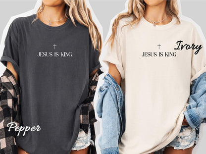 Jesus Is King T-Shirt — Minimal Christian Faith Tee