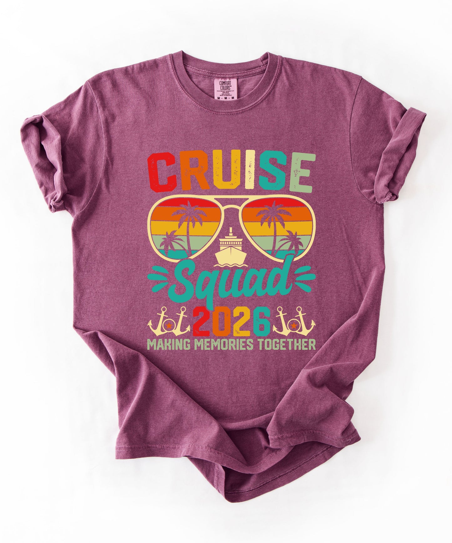 Cruise Squad 2026 T-Shirt — Retro Tropical Vacation Tee