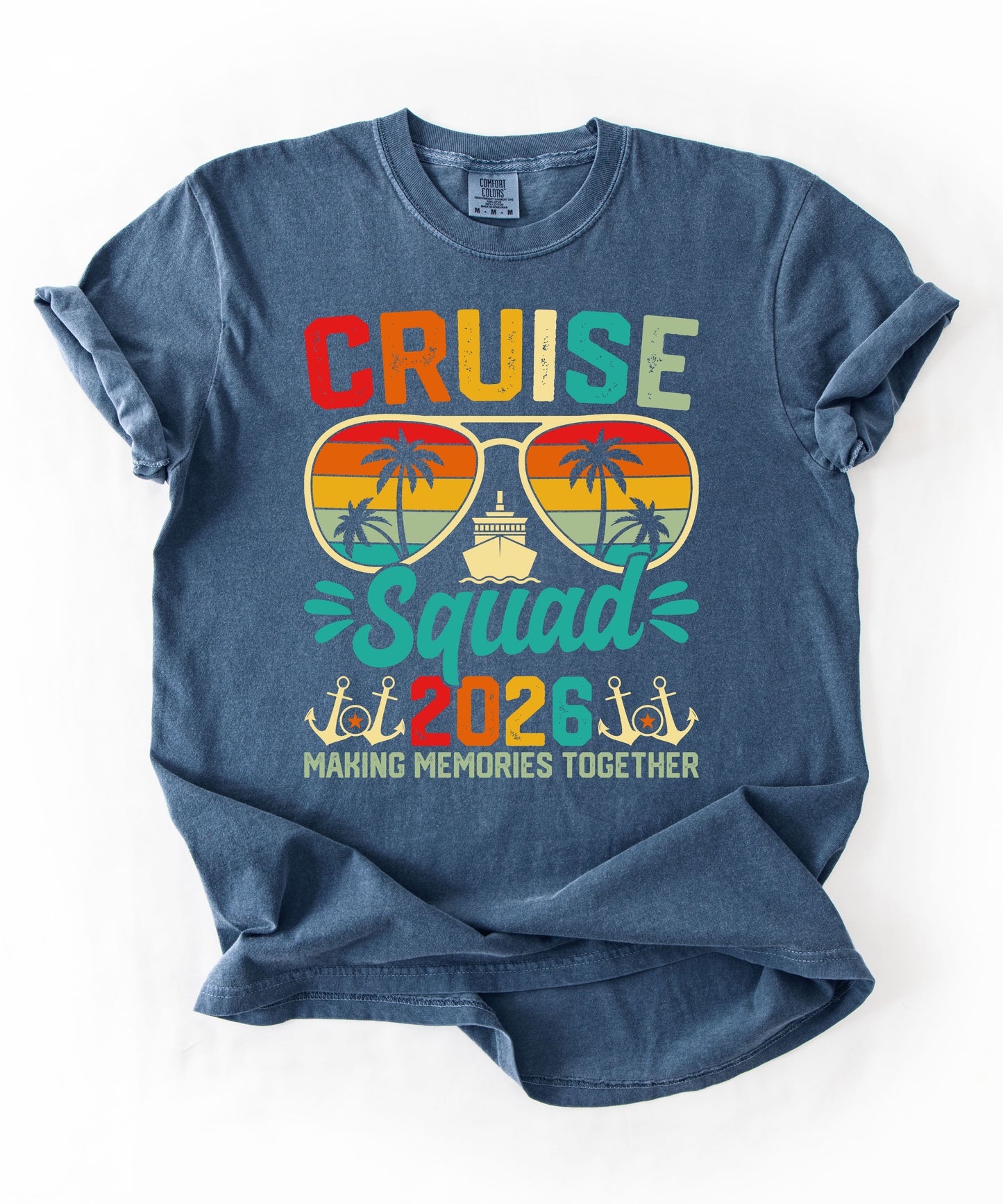 Cruise Squad 2026 T-Shirt — Retro Tropical Vacation Tee