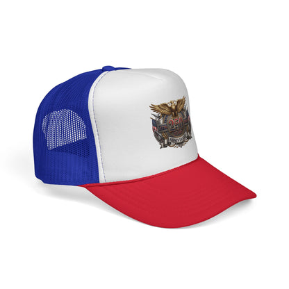 250th Anniversary Trucker Cap — Vintage Eagle Patriotic Mesh Hat